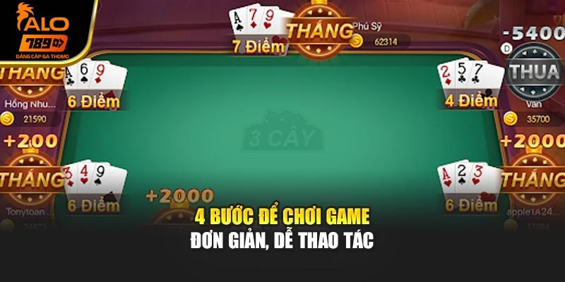 4 bước để chơi game đơn giản, dễ thao tác