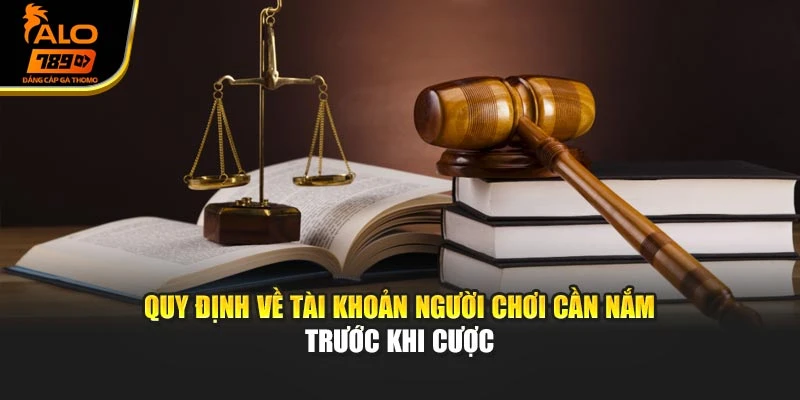 Quy định về tài khoản người chơi cần nắm trước khi cược